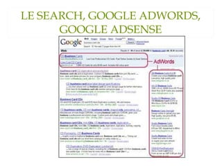 LE SEARCH, GOOGLE ADWORDS, GOOGLE ADSENSE 