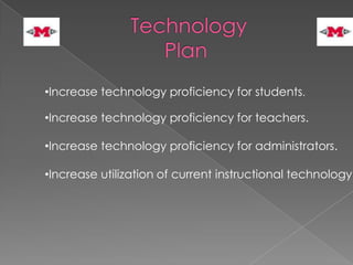 TechnologyPlanIncrease technology proficiency for students.