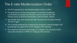 E rate Explained - 2015 | PPTX