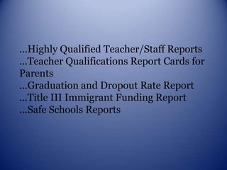 Melissa Freeman – Teacher, High School LA – Virtual School Teacher Carla McCauley – Teacher, Elementary School TA TEKS Brandon Henderson – High School Student Donnie Jones – High School Student Laura Dacus – Parent, Elementary, Junior High & High School Students Jarvie Stroup–Parent or Board Member Debi Crawford – Community Member Michael Tivet– Community Member, TSTC 
