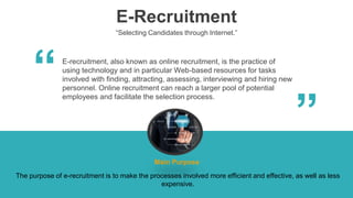 e-recruitment or Online Recruitment PPT 2019 | PPT