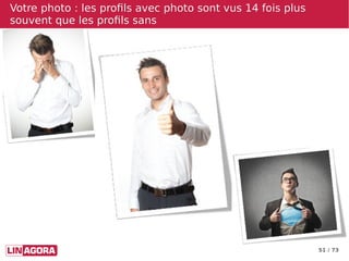 51 / 73
Votre photo : les profils avec photo sont vus 14 fois plusVotre photo : les profils avec photo sont vus 14 fois pl...