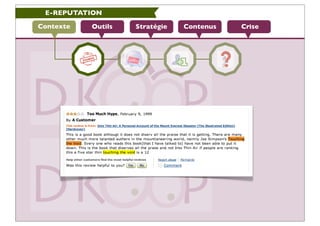 E-REPUTATION

Contexte   Outils   Stratégie   Contenus   Crise
 