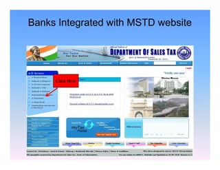 Banks Integrated with MSTD website

Click Here

 