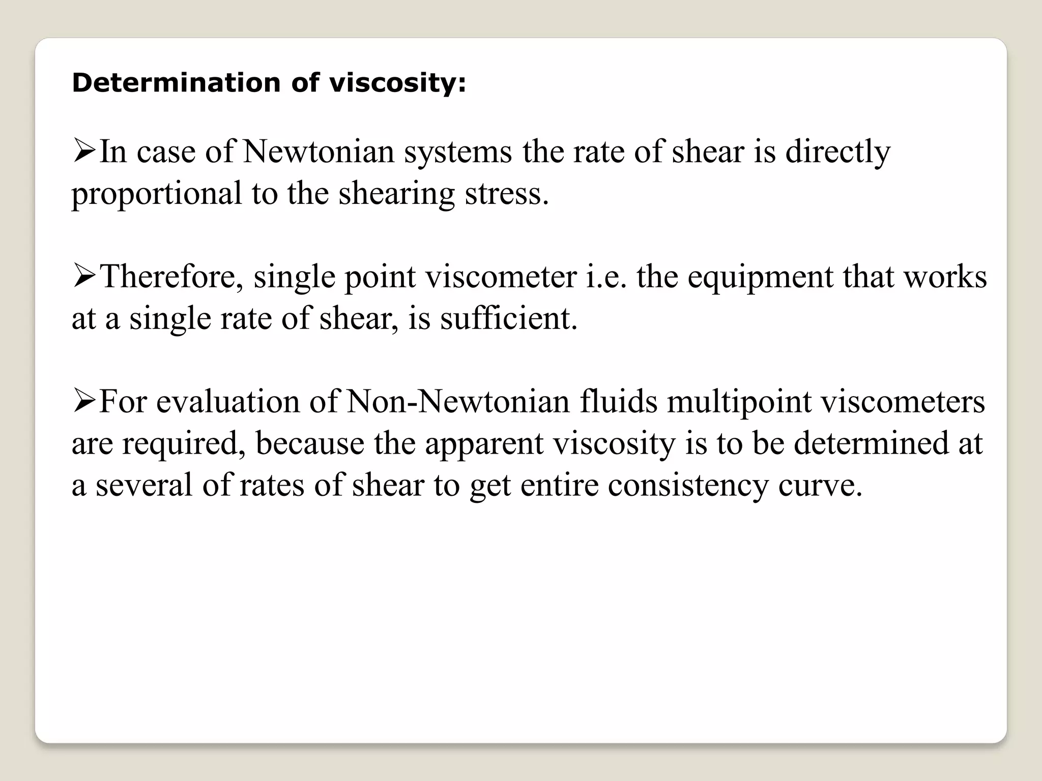 Determination of viscosity | PDF
