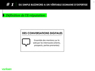 8 
DES CONVERSATIONS DIGITALES 
Ensemble des mentions sur le web par les internautes (clients, prospects, parties prenante...
