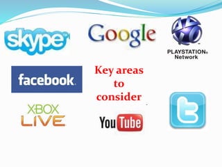 Key areas
to
consider
 