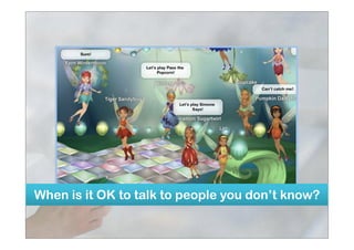 When is it OK to talk to people you don’t know?
 