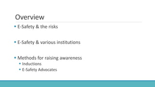 E-safety advocates - working with young people to raise awareness by Emma  Hadfield, Thomas Rotherham College | PPT