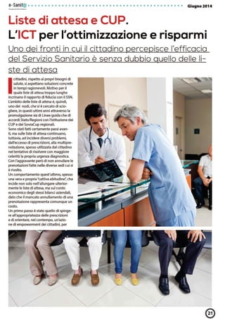Sm@rtCupRecall su e-sanità n.1 - intervista a Gianfranco Barberis, Responsabile SovraCup della Regione Piemonte