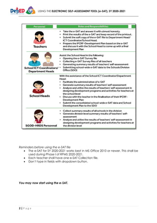 E sat sy 2020-2021 manual | PDF
