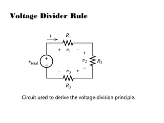 Voltage Divider Rule
 