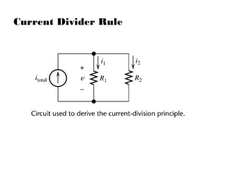 Current Divider Rule
 