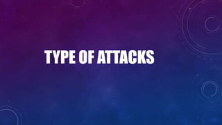 TYPE OF ATTACKS
 