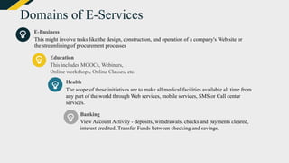 E services in service marketing | PPTX