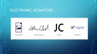 ELECTRONIC SIGNATURE
 