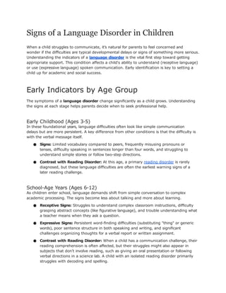 E - Signs of a Language Disorder in Children.pptx