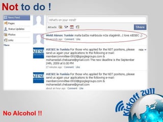 Not to do !No Alcohol !!