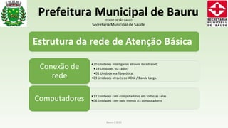 Bauru / 2015
Prefeitura Municipal de BauruESTADO DE SÃO PAULO
Secretaria Municipal de Saúde
 