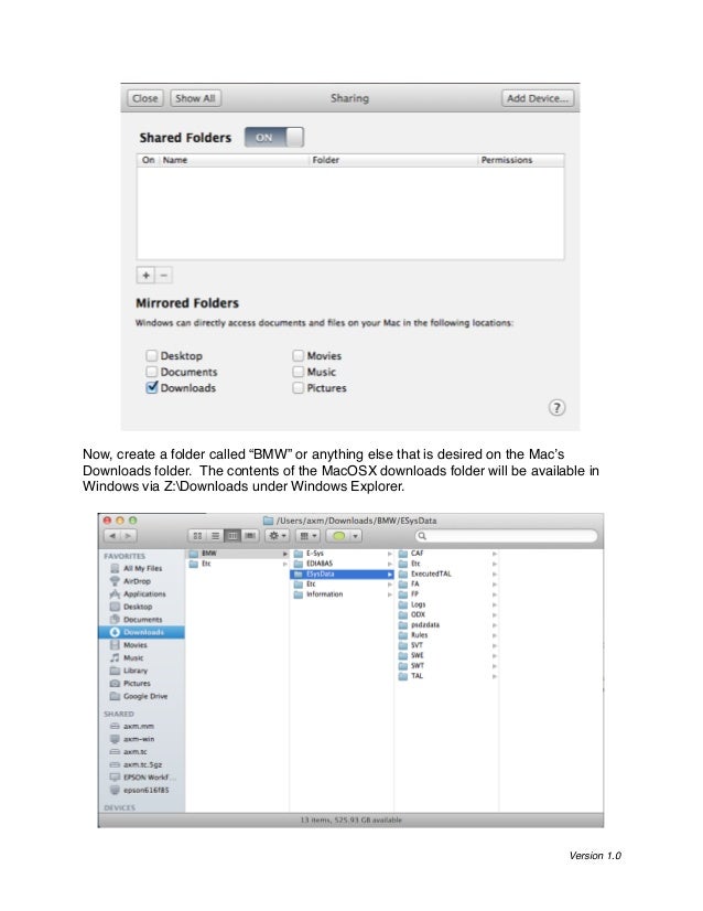 BMW Esys coding software macosx installation and configuration
