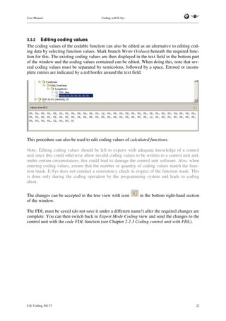 E sys coding - user manual v1.4 | PDF