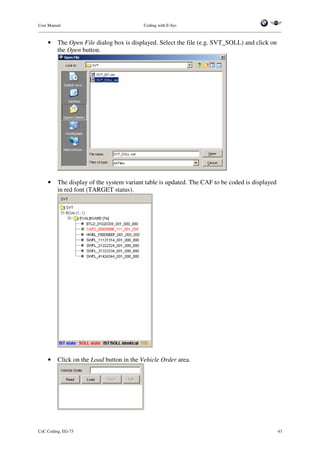 E sys coding - user manual v1.4 | PDF