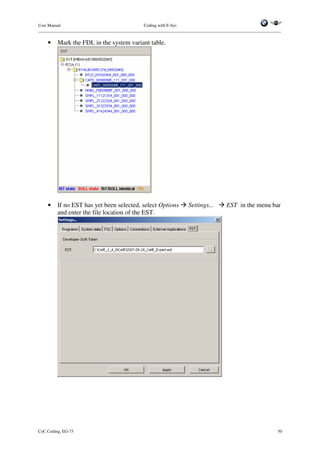 E sys coding - user manual v1.4 | PDF