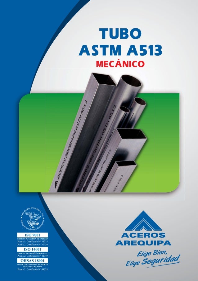E.t. tubo acero astm a513