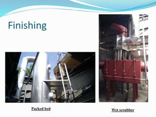 Finishing
Wet scrubberPacked bed
 