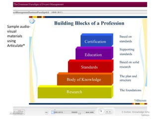 Sample audio-
visual
materials
using
Articulate®




                     E-tivities Knowledge Gilly
 20/11/2011     13
                                       Salmon
 
