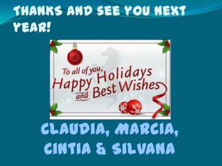 THANKS and see you next
year!

 