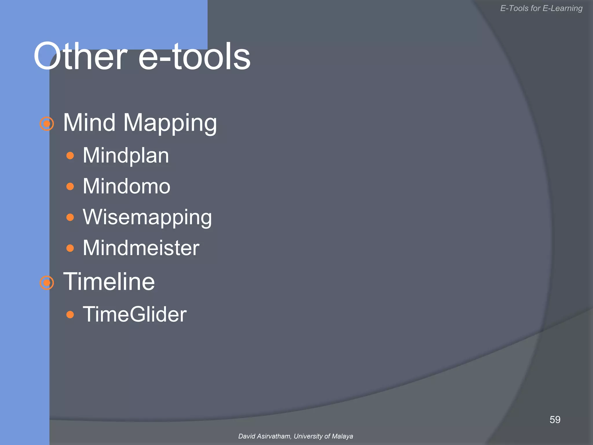 Growth of e-learningIn US 1.6 million students registered for online degree programmes in 2002.  The figure doubled in 2005 (Allen & Seaman, 2006).  Today, of the 17 million students registered for higher education, 3 million are registered for e-learning programmes