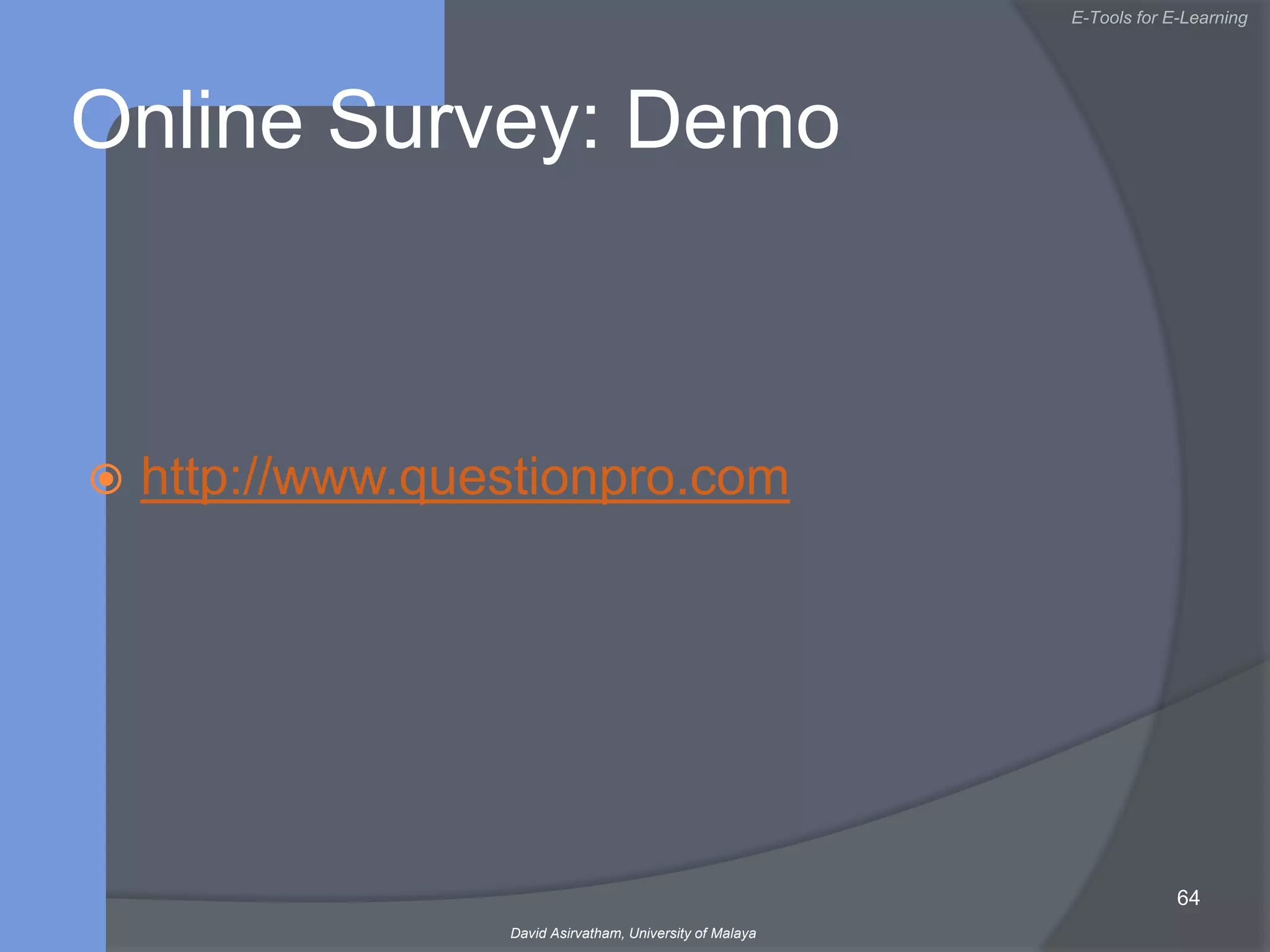 Impact of e-learning on institutionsTRAIN MORE PEOPLEREDUCE COST OF TRAININGE-LEARNINGADULT LEARNERSIMPROVE QOSWIDER TRAINING ACCESSCOMPETITIVEEDUCATIONAL INSTITUTIONS