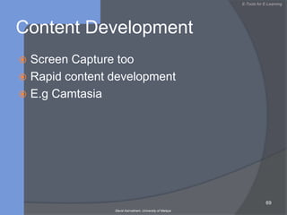 Online MaterialsWeb, the largest digital libraryVast amount of information4 x 1019 of information generated this yearUnstructuredFor learningNeed to select and filterOrganisePresentationE-bookshttp://visualbasic.freetutes.com/learn-vb6/lesson1.html47David AsirvathamICT in Education & Religion