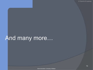 Top 10 ToolsDavid Asirvatham51O=online; M=Mac; W=Windows