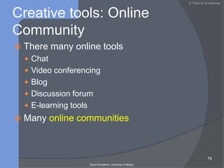 SlideshareSharing of presentation slidePowerpoint slides, word documents, etcthe world's largest presentation sharing communityhttp://www.slideshare.net/