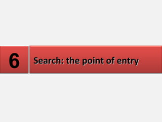 Customers take control 5 Search: the point of entry 6 