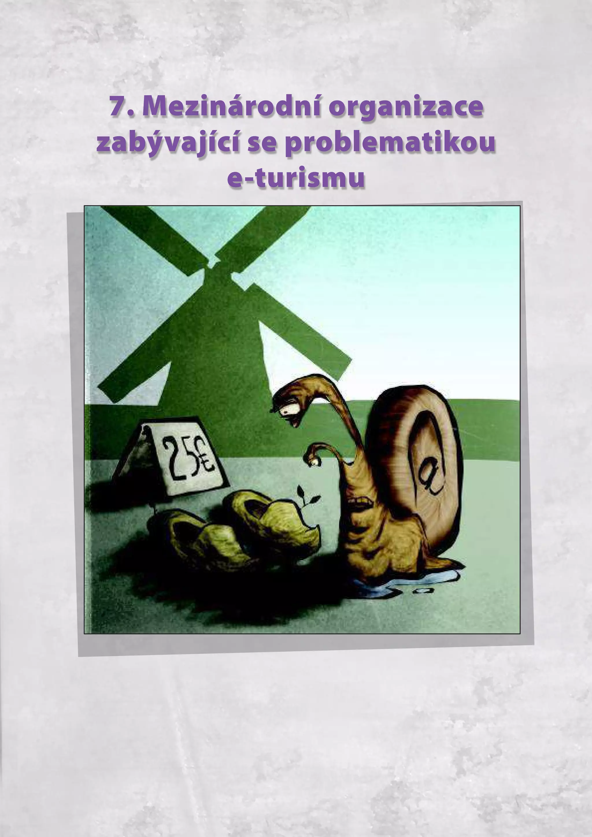 7. Mezinárodní organizace
zabývající se problematikou
e-turismu
 