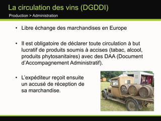 Production de vin dans le monde en 2009Production >Baisse structurelle des surfacesSource FranceAgrimer