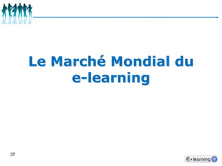 33Ventilation de la  dépense en formation Chiffres 2008 donnés par la DARES par emailSauf chiffre eLearning – estimation de la FEFAUR