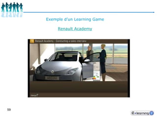  Forums51Les LMS : Learning Management SystemsDéfinition :Un LMS est un système logiciel développé pour la gestion, l’administration, la documentation, le suivi et le reporting de programmes de formation.D'une manière générale, ils sont intégrables en tant que ressources pédagogiques dans un parcours d'apprentissage au sein de la plate-forme. Si celle-ci est compatible avec le standard SCORM, les résultats à ces activités d'évaluation sont alors pris en compte dans la gestion du parcours d'apprentissage de l'étudiant.