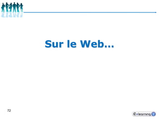 61Outils auteursSerious GameClasse virtuelleContenu sur MesureContenu sur EtagèreLearning Management SystemSource : Etude 2010 FEFAUR Copyright © Fēfaur Livre Blanc "L'Offre Professionnelle eLearning en France". Tous droits réservés. Michel DIAZ, Septembre 2010