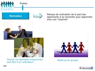 154Social learningIntroduction Aujourd’hui avec l’utilisation croissante des réseaux sociaux, de nouveaux outils et de nouvelles pédagogies voient le jour.On les qualifie d’e-Learning 2.0 ou encore de Social Learning