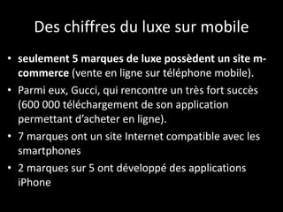 Les blogs à propos de la mode et du luxe Exemples:  The Sartorialist Comparé à  Fashionista. Garance doré (blog influent en France)  Style.com (= Vogue)   Une multitude de blogs sur la mode et le luxe, dont certains très influents:  