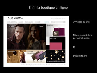 Enfin la boutique en ligne  3 ème  page du site: Mise en avant de la personnalisation Et  Des petits prix 