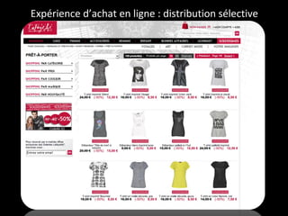 Expérience d’achat en ligne : distribution sélective 