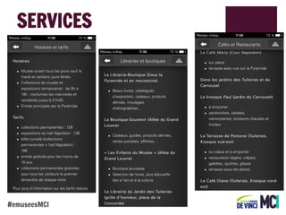 SERVICES

#emuseesMCI

 