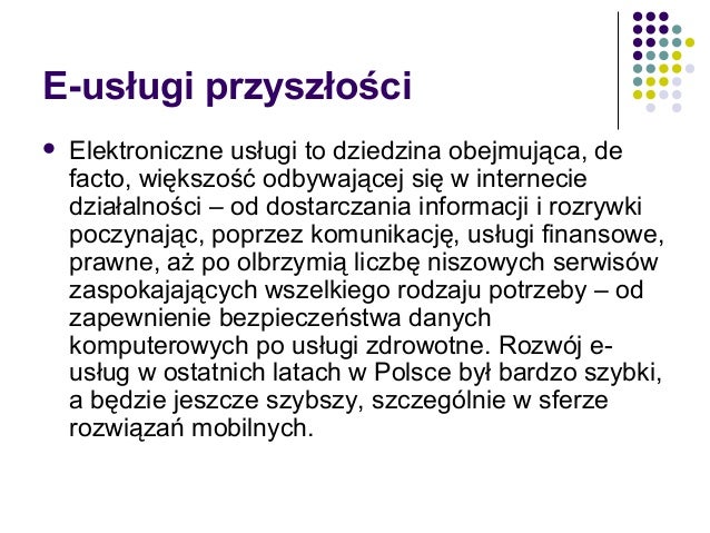 E usługi