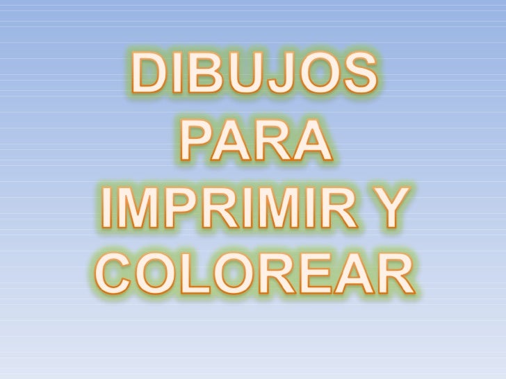 Dibujos Para Colorear