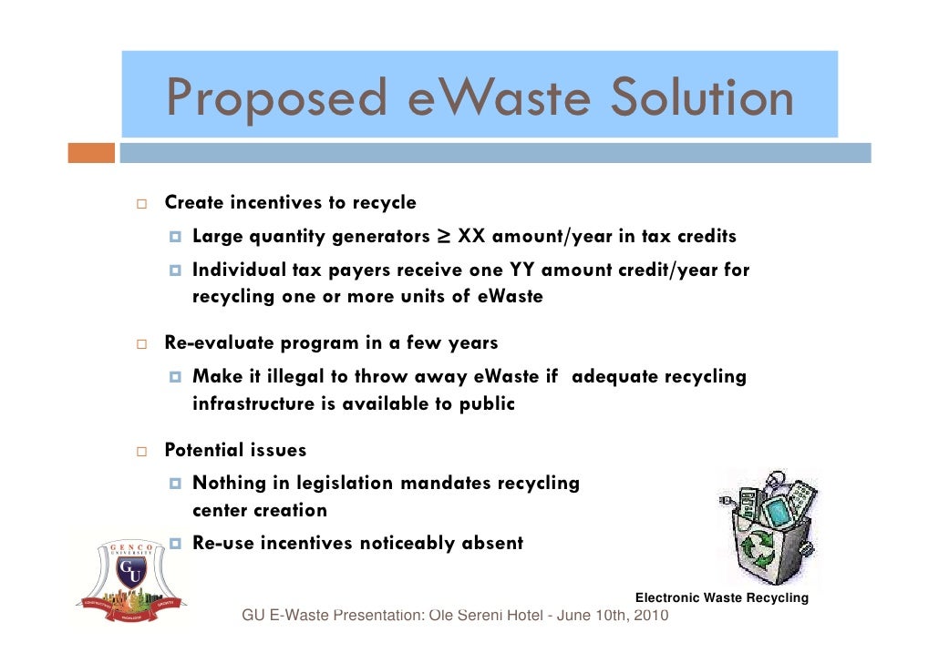 E waste essay